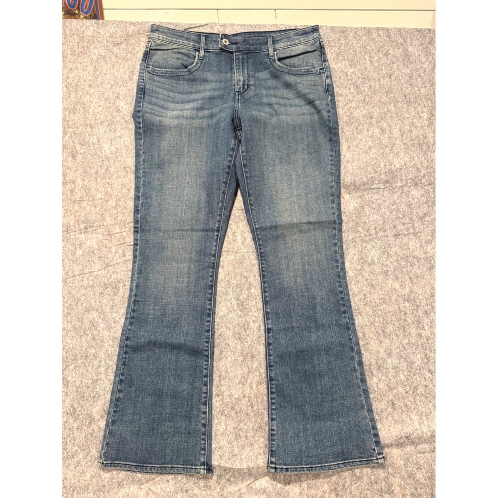 Levis The Original Jean Mid Rise Skinny Boot Blue Denim Jeans Womens Size‎ 12 31